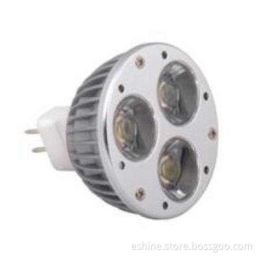 White aluminum LED spotlight, 3*1W white or warm white CE GS GOST CB